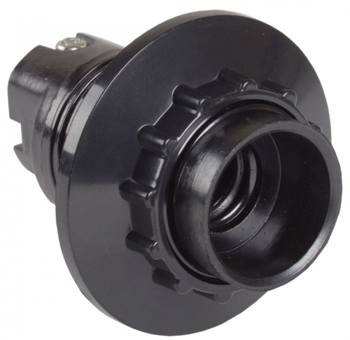 IEK Патрон люстровый Е14 карболитовый с кольцом черный индивидуальный пакет (EPK21-04-02-K01) IEK Патрон люстровый Е14 карболитовый с кольцом черный индивидуальный пакет (EPK21-04-02-K01)