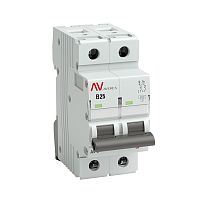 EKF Выключатель автоматический AV-6 2P 25A  (B) 6кА AVERES (mcb6-2-25B-av)