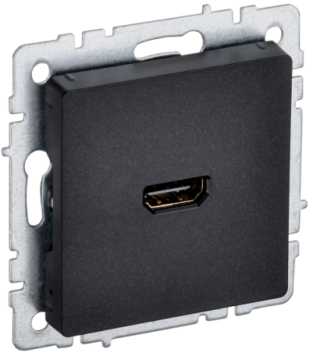 IEK BRITE Розетка HDMI РHDMI-0-БрЧ черный (BR-H10-K02) IEK BRITE Розетка HDMI РHDMI-0-БрЧ черный (BR-H10-K02)