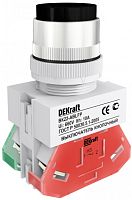 DEKRAFT Кнопка ABLFP 22мм черная 220В ВK-22 (25018DEK)