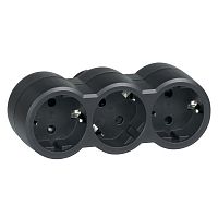 LEGRAND Многорозеточный блок 3x2К+3 - серия Элиум - с кронштейном для крепления к стене - 16 А - гориз. под (050512 )