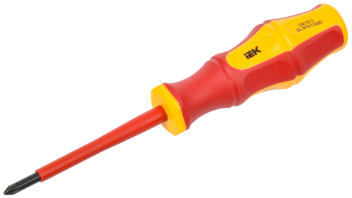 IEK Отвертка диэлектрическая PH/SL1х80 К3 ARMA2L 3 (A2L3-SC30-K3-HS-10-080)