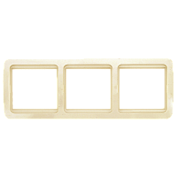 EKF Лондон Рамка 3 поста горизонтальная бежевая (EEM-G-303-20)