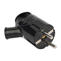 EKF Евровилка с ушком черная 16А (AVK16-30)