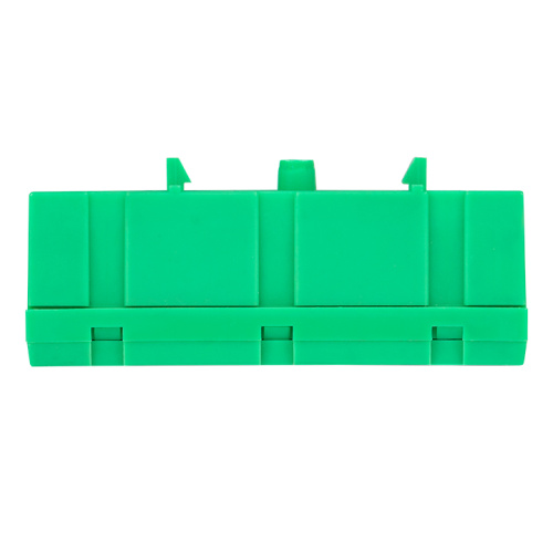 EKF Шина 0 PE 6х9мм 10 отверстий латунь зеленый изолированный корпус на DIN-рейку PROxima (sn0-63-10-ig) фото 3