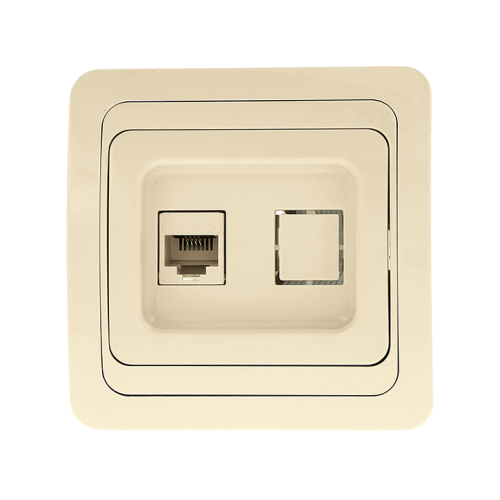 EKF Лондон Розетка телефонная Phone бежевая (EET01-034-20)