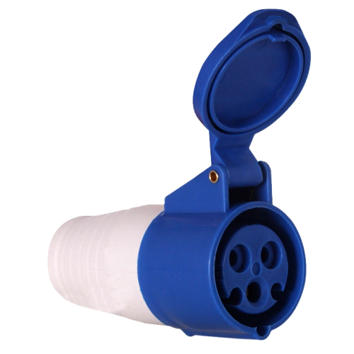 EKF Розетка кабельная 63А 2Р+Е IP44 переносная 220В 233 (ps-233-63-220)