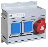 ABB Бокс MP16 с розетками в сборе IP44  (MP16)  (2CMA168999R1000)