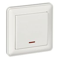 SCHNEIDER ELECTRIC Выключатель одноклавишный, скрытый 16А, бежевый, с индикацией (VS116-153-28)