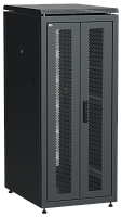 IEK Шкаф напольный сетевой 19' LINEA N 28U 600х800мм передняя распашная перфорированная дверь задняя перфорированная черный (LN05-28U68-2PP)