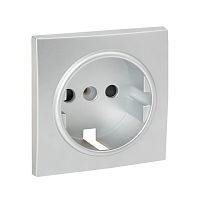 EKF Валенсия лицевая панель розетки 1-местной с/з 16А сталь с защ. штор. EKF PROxima (ESR16-L-028-30)