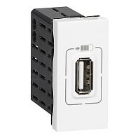 LEGRAND Розетка USB для зарядки одинарная белый (077591 )