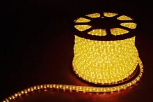 FERON Дюралайт светодиодный LEDх72/м желтый трехжильный кратно 2м бухта 50м (LED-F) (26068)