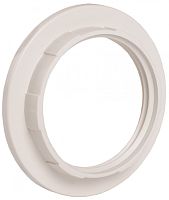 IEK Кольцо абажурное для патрона Е27 пластик белый индивидуальный пакет (EKP10-01-02-K01)