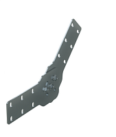 DKC Соединитель шарнирный вертикальный H100мм цинк-ламельный (UVH010ZL)