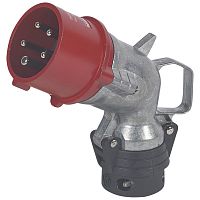 LEGRAND Вилка угловая IP44 4К+З 400v 16А Hypra (052274 )