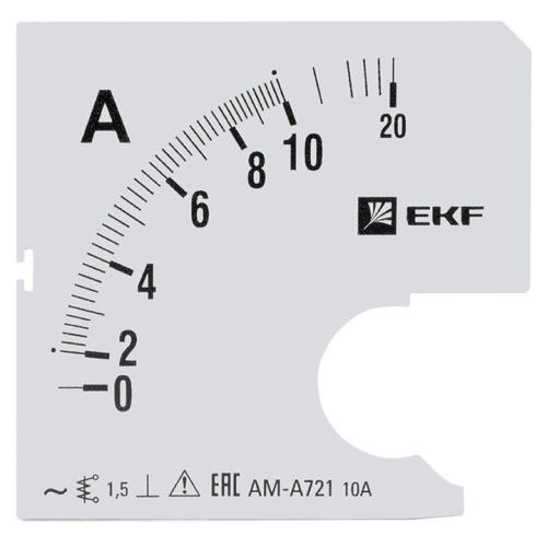 EKF Шкала сменная для A721 10/5А-1,5  PROxima (s-a721-10)
