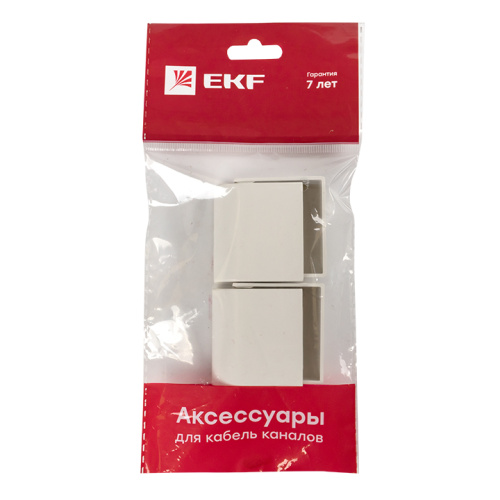 EKF Заглушка  (40х16)  (4 шт) Plast Белый (ecw-40-16x4) фото 3
