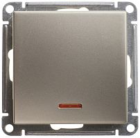 SCHNEIDER ELECTRIC W59 Переключатель одноклавишный с подсв. 10АХ, механизм, шампань (VS610-157-4-86)