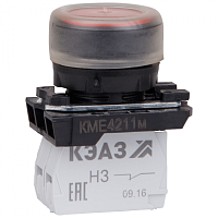 KEAZ Кнопка КМЕ4211м-красный-1но+1нз-цилиндр-IP65-КЭАЗ (248244)