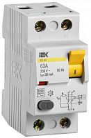 IEK Выключатель дифференциального тока (УЗО) 2п 63А 30мА ВД1-63 АС (MDV10-2-063-030)
