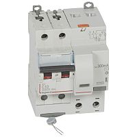 LEGRAND Выключатель автоматический дифференциального тока DX3 2П C10А 300MА-АC 4м (411171 )
