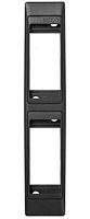 SIMON Рамка узкая с суппортами на два узких модуля для скрытого монтажа, S82C, графит (82625-68)