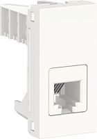 SCHNEIDER ELECTRIC Розетка UNICA MODULAR телефонная RJ12 одиночная 1 модуль белый (NU349118)