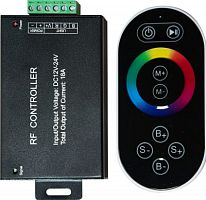 FERON Контроллер к LED ленте RGB 12/24v с сенсорным черным ПДУ провод-20см (LD55) (21557)