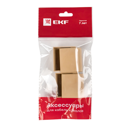 EKF Заглушка  (40х16)  (4 шт) Plast под светлое дерево (ecl-40-16x4) фото 3