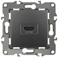 ЭРА Розетка HDMI, , графит, 12-3114-12 (Б0027487)