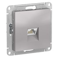 SCHNEIDER ELECTRIC ATLASDESIGN РОЗЕТКА компьютерная RJ45, кат. 6A, механизм, АЛЮМИНИЙ (ATN000386)