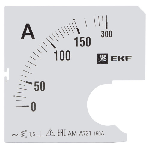 EKF Шкала сменная для A721 150/5А-1,5  PROxima (s-a721-150)
