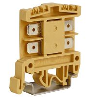 DKC Зажим проходной AFO.2/1+1 2.5 кв.мм бежевый с раздельными контактами (ZAF500)