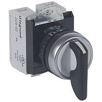 LEGRAND Тумблер в сборе, 3 положения, с возвратом к средней точке, цвет черный (023736 )