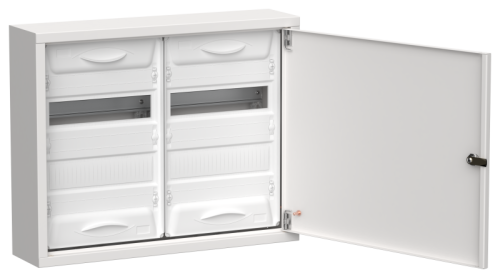 IEK TITAN 5 Корпус металлический ЩРн-48 (2х24) 460х570х140мм IP31 белый (одна дверь)  (TI5-50-N-2X024-31)