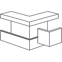 SCHNEIDER ELECTRIC Угол внешний TAS+YH 170х72 RAL9010 (INS5553423)