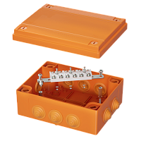 DKC Коробка пластиковая FS с кабельными вводами и клеммниками IP55 240x190x90мм 6р 450V 20A 10мм.кв нер (FSK41610)
