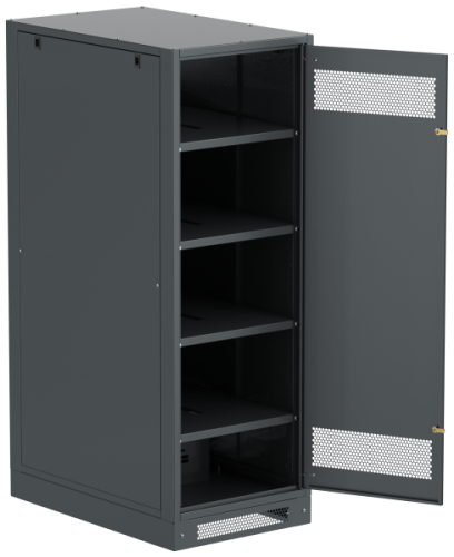 IEK Шкаф LINEA B (пустой) 1700х600х950мм металлическая дверь черный (LB05-17H69-M)