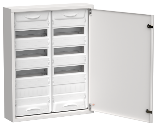 IEK TITAN 5 Корпус металлический ЩРн-96 (2х48) 710х570х140мм IP31 белый (одна дверь)  (TI5-50-N-2X048-31)