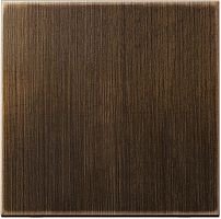 JUNG Клавиша 1-я для выключателей и кнопок  без подсветки. Серия LS990  Материал- металл  Цвет- античная (ME2990AT)