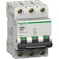 SCHNEIDER ELECTRIC Выключатель автоматический трехполюсный 10А С iC60N 6кА  (A9F79310)