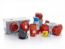 ABB 2 розетки Schuko в металлическом корпусе 2P+E IP44, с крышками, 10/16A 250В  (2210L)  (2CMA178319R1000)