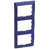 LEGRAND Galea Life Рамка 3 поста вертикальная Magic Blue (771917 )
