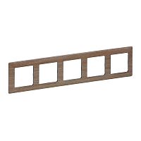 LEGRAND Valena LIFE Рамка 5 постов светлое дерево универсальная (754185 )