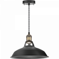 NAVIGATOR Светильник с плафоном провод 1.5м Е27 декор черный/бронза (61535 NIL-WF01) (20665)