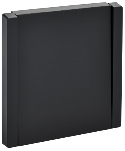 IEK FORTE&PIANO Выключатель 1-клавишный самовозвратный 10А FP110 черный  (FP-V14-0-10-1-K02)