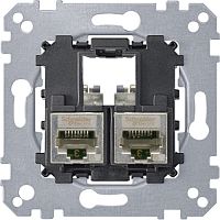 SCHNEIDER ELECTRIC Actassi Розетка компьютерная 2хRJ45 Cat6A STP (MTN4576-0022)