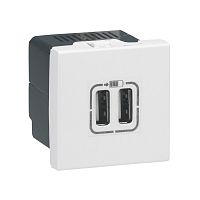 LEGRAND Розетка USB для зарядки двойная белый (077594 )