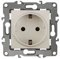 ЭРА Розетка 2P+E Schuko, 16A-250В, винт, б.л., , слоновая кость, 12-2011-02 (Б0029235)